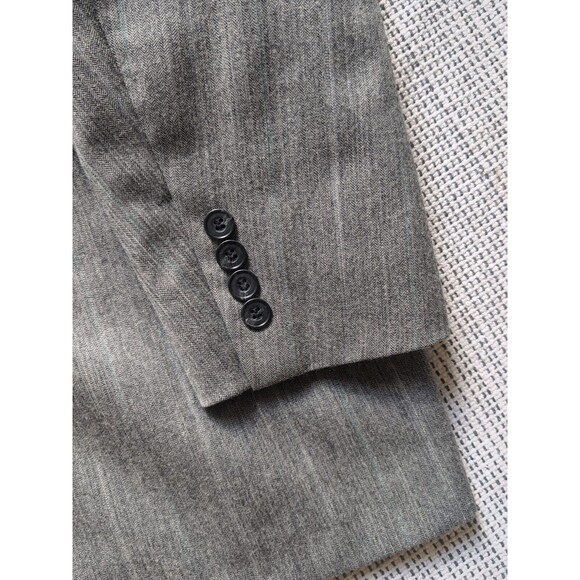 Hect's Cricketeer Mens 3 Button 2 pc Suit Gray Light Striped Pants & Jacket 46R - Picture 9 of 16